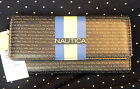 Nautica Snap Trifold Wallet Sandy Bottom Women Rfid Blocking Protection Ret $49