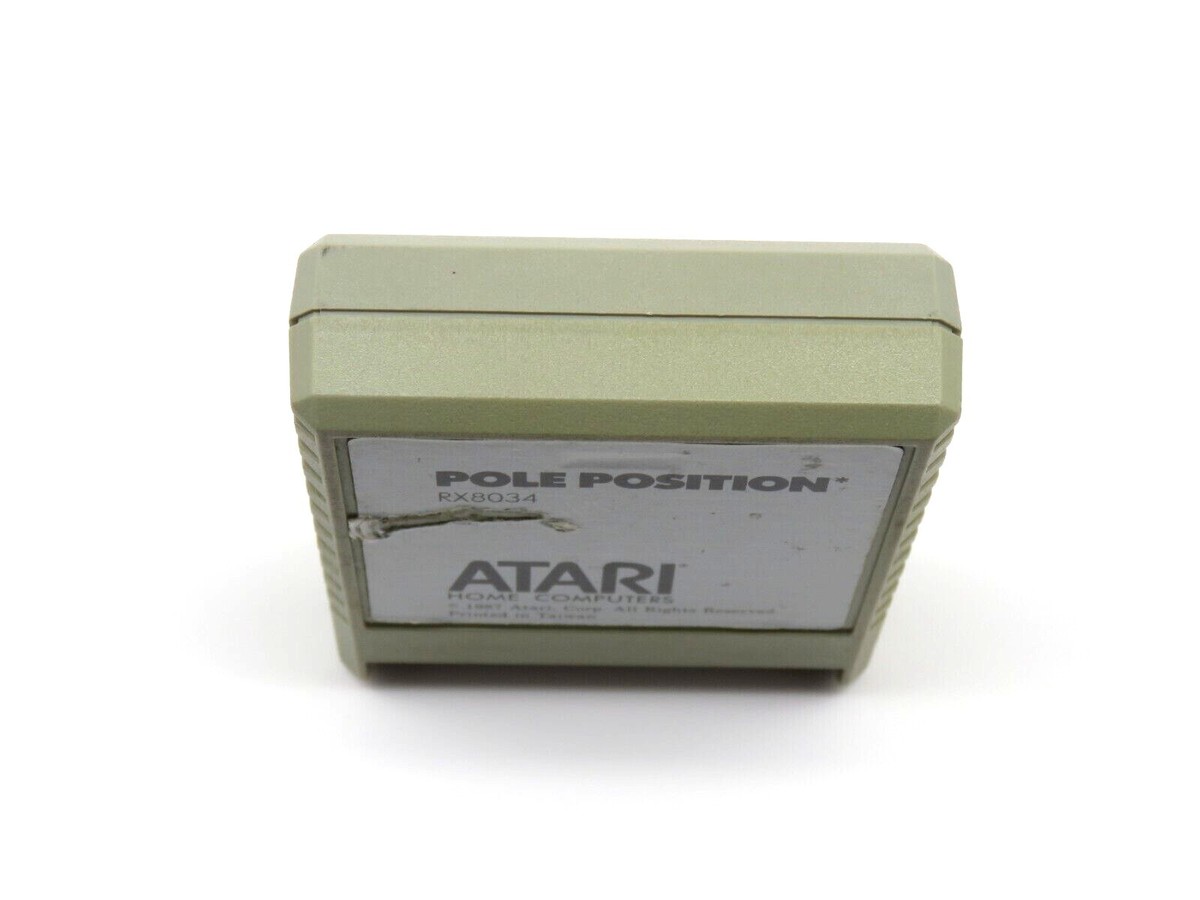 Cassette Atari 800 – Pole Position, Jeu De Course Vintage En état Correct