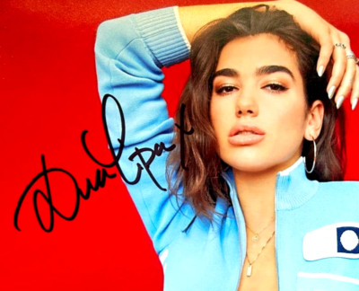 DUA LIPA Signed 7x5 inch Authentic Original Autograph w/COA Certification