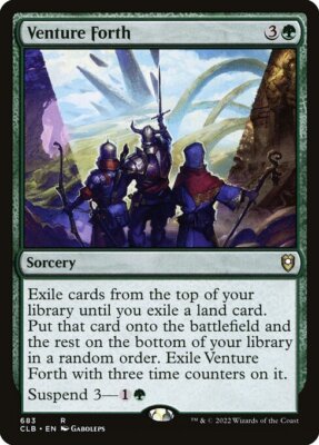 VENTURE FORTH mtg NM-M Commander Baldurs Gate Rare