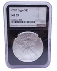 2020 American Eagle Silver $1 Dollar Coin - NGC MS 69