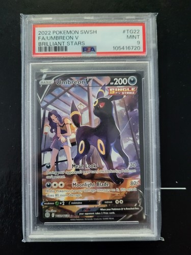 Pokemon Umbreon V TG22/TG30 Brilliant Stars Trainer Gallery Full Art PSA 9