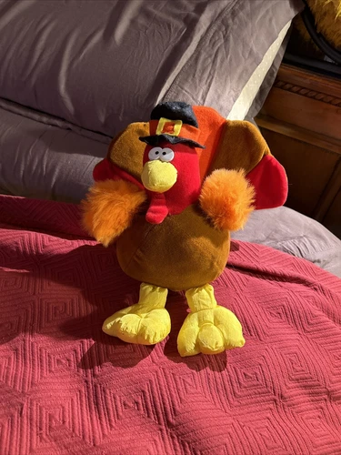 1994 GIBSON GREETINGS- Thanksgiving Turkey MR. GOBBLES Plush 11" Great Shape