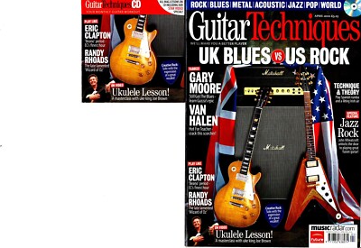 GUITAR TECHNIQUES MAGAZINE+CD 2010 APR. RANDY RHOADS, VAN HALEN, GARY MOORE