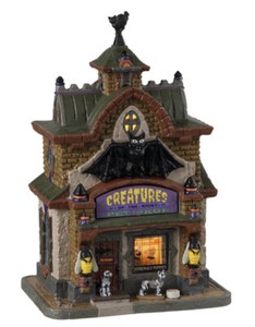 LEMAX Creatures Of The Night Pet Shop-Spooky Town -Halloween Village