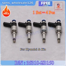 Set(4) Fuel Injectors For 2017-2020 Kia Rio Soul 1.6L l4 35310-2B150 353102B150