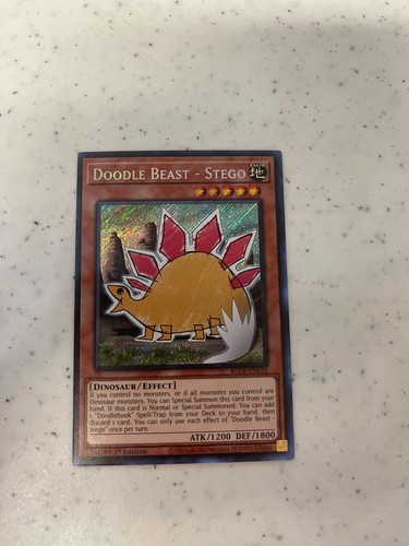 Yugioh Doodle Beast - Stego BLCR-EN032 Secret Rare 1st Ed Near Mint | eBay