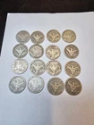Barber Half Dollar Silver 90% lot of 12.