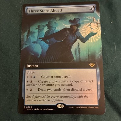 Three Steps Ahead (Extended Art) Outlaws of Thunder Junction Foil