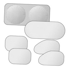 6PCS Reflective Car Windshield Sun Shade Foldable Side Window Sunshade with