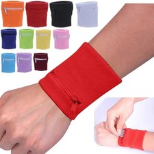 Pocket Wrist Wallet Travel Pouch Bag Band Zipper Gym Running Sports Wrist Belt