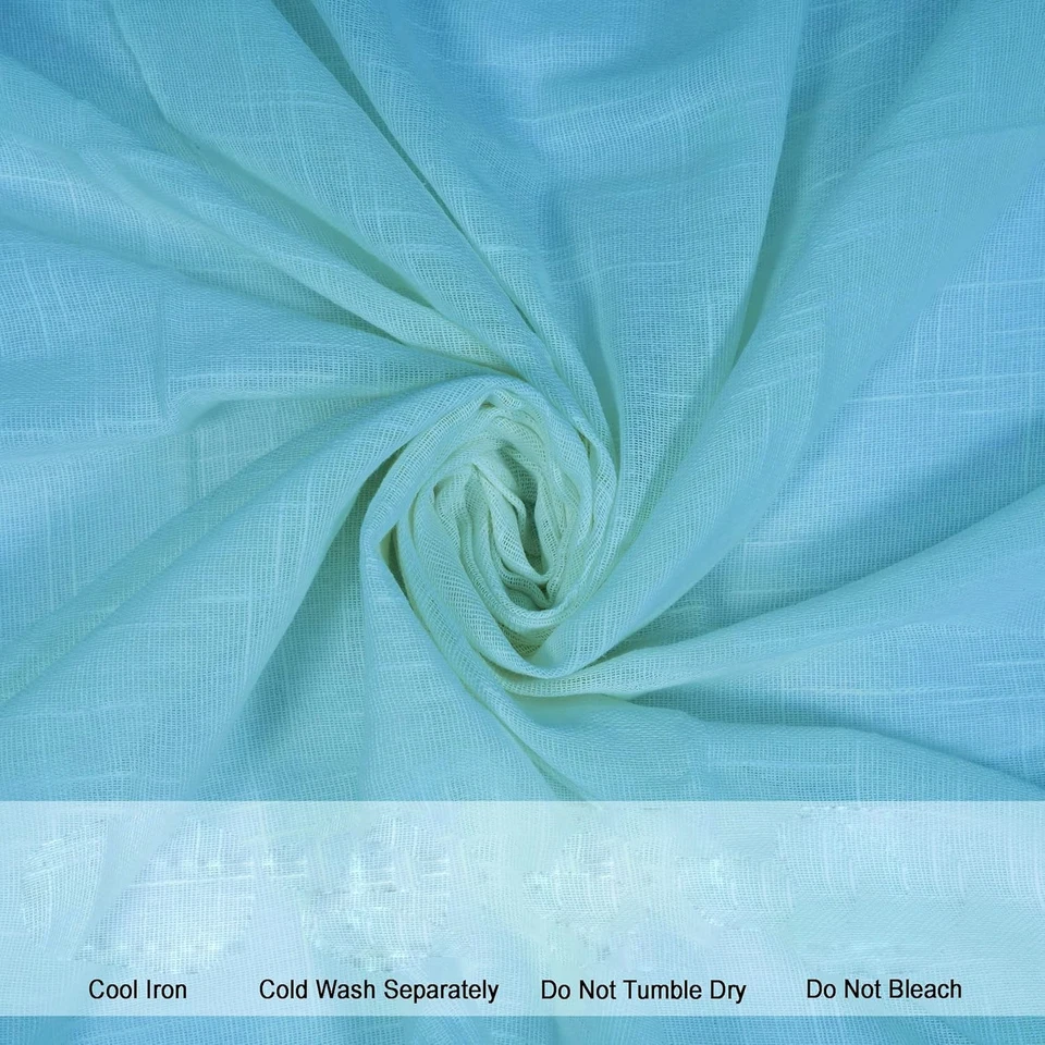 Window Curtains 5 Feet Solid Living Room Office Bedroom Pom Pom Curtain 2-Piece - Image 4 of 4