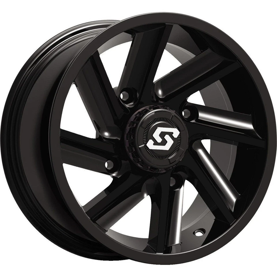 Sedona Chopper ATV Wheels/Rims Black 14" Honda Rincon Rancher (4) Foto 2 de 3