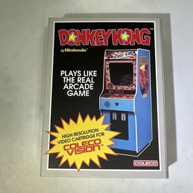 Nintendo Donkey Kong (Colecovision, 1982) Rare Arcade Video Game W/Manual #ML