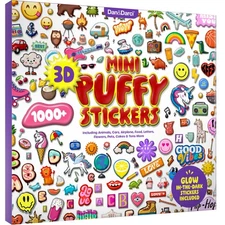 1000+ 3D Puffy Stickers for Kids, Teens, Toddlers Ages 2-4 Multi-colored