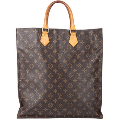 Louis Vuitton Canvas Monogram Sac Plat Handbag Tasche