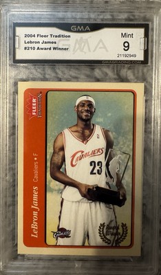 2004-05 Fleer Tradition LeBron James PSA 9 Mint  #210 Award WInner Cavaliers ROY