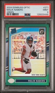 2024 PANINI DONRUSS OPTIC GREEN #271 MALIK NABERS 2/5 PSA 9