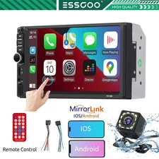 7 inch 2 DIN Car Stereo Radio Apple CarPlay Android Auto Touch Screen USB FM MP5