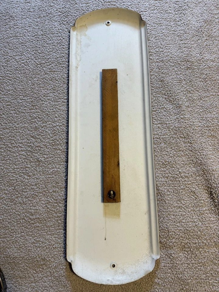 Pepsi Cola Vint. Placa com origem. Termômetro 27” tampa de garrafa de metal publicidade - Imagem 3 de 4