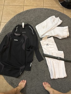 Boys Baseball Clothing Lot Youth Large YL Kipsta Tops Easton Pants Belt Age 14