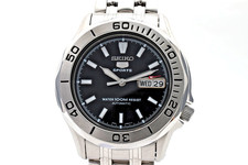 [Fast neuwertig] Seiko 5 7S26-01G0 schwarzes Zifferblatt Taucher...