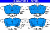 Ate Bremsscheiben Ø264 + BelÄGe Vorne & Hinten FÜR Opel Astra H A04 Zafira B
