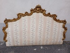 CORNICE INTAGLIATA DORATA - TESTATA LETTO MATRIMONIALE BAROCCHETTO - 1940 EMILIA