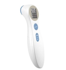 Digital Forehead Thermometer - Infrared - White Body Temperature Reader, Lig...