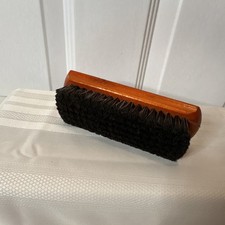 Wooden Shoe Brush with Black Bristles