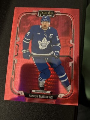 Auston Matthews Red Prism  067/199 #80 2025-26 O-Pee-Chee Platinum