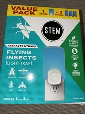 Indoor Electric Insect Trap: STEM Light Trap, Fruit Fly Control 3 Refills + Trap