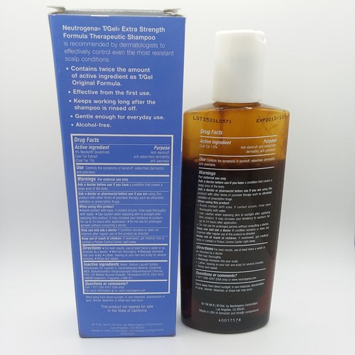 Champú terapéutico (fuerza extra) Neutrogena T/Gel 6 fl oz/PAQUETE ORIGINAL - Imagen 3 de 5