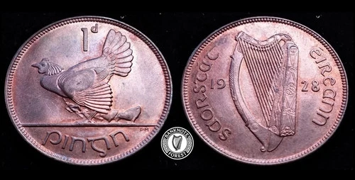 #2362 - Ireland - 1928 - One Penny - UNC - KM.3