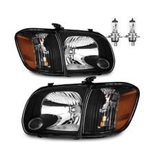 Headlights W/Bulbs for 2005 2006 Tundra Double Cab SR5/Limited and 2005-2007 ...