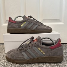 Men’s “Putty Grey & Team Victory Red” Adidas Originals Handball Spezial Trainers