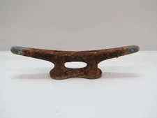 Used RUSTY 12 inch Cast Iron Boat Dock Cleat (D3C975C)