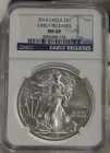 2014  US Silver Eagle $1 NGC MS69 Early Releases