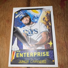 2026 Topps Heritage The Enterprise Junior Caminero Tampa Bay Rays #TE-JC