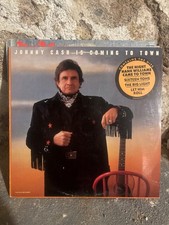 Johnny Cash "Is Coming to Town" 1987 PROMO Pressing 