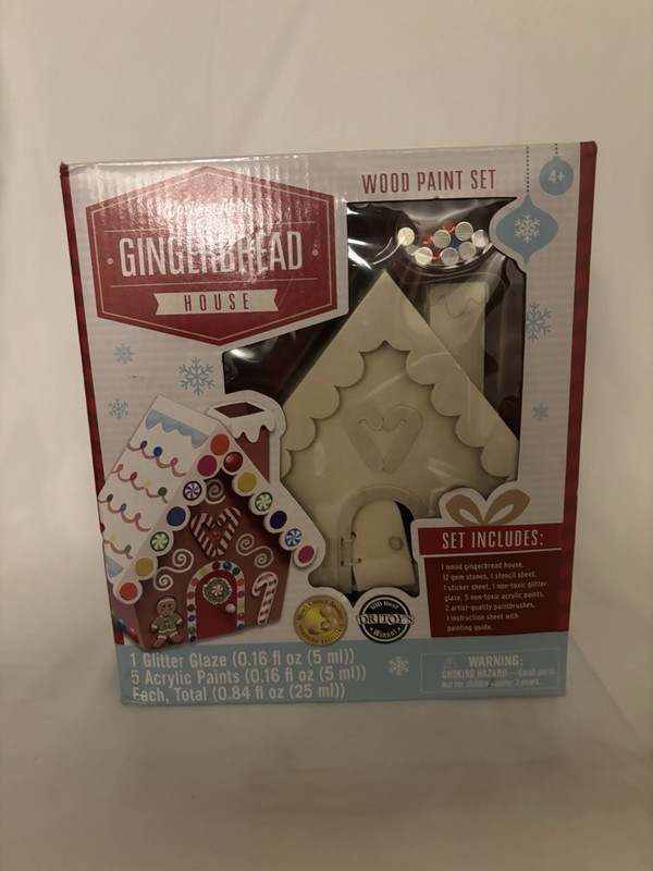 MasterPieces Works of Ahhh Gingerbread House Wood Paint Set