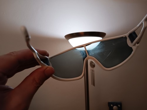VTG Alpina Swatch Shield Sunglasses White 1980s - Picture 8 of 8
