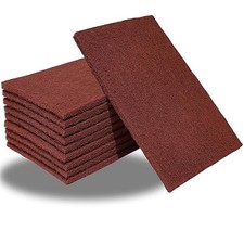 10 Pack 6" x 9" 400 Grit General Purpose Scuff Pads for Scuffing-Red -400 Grit