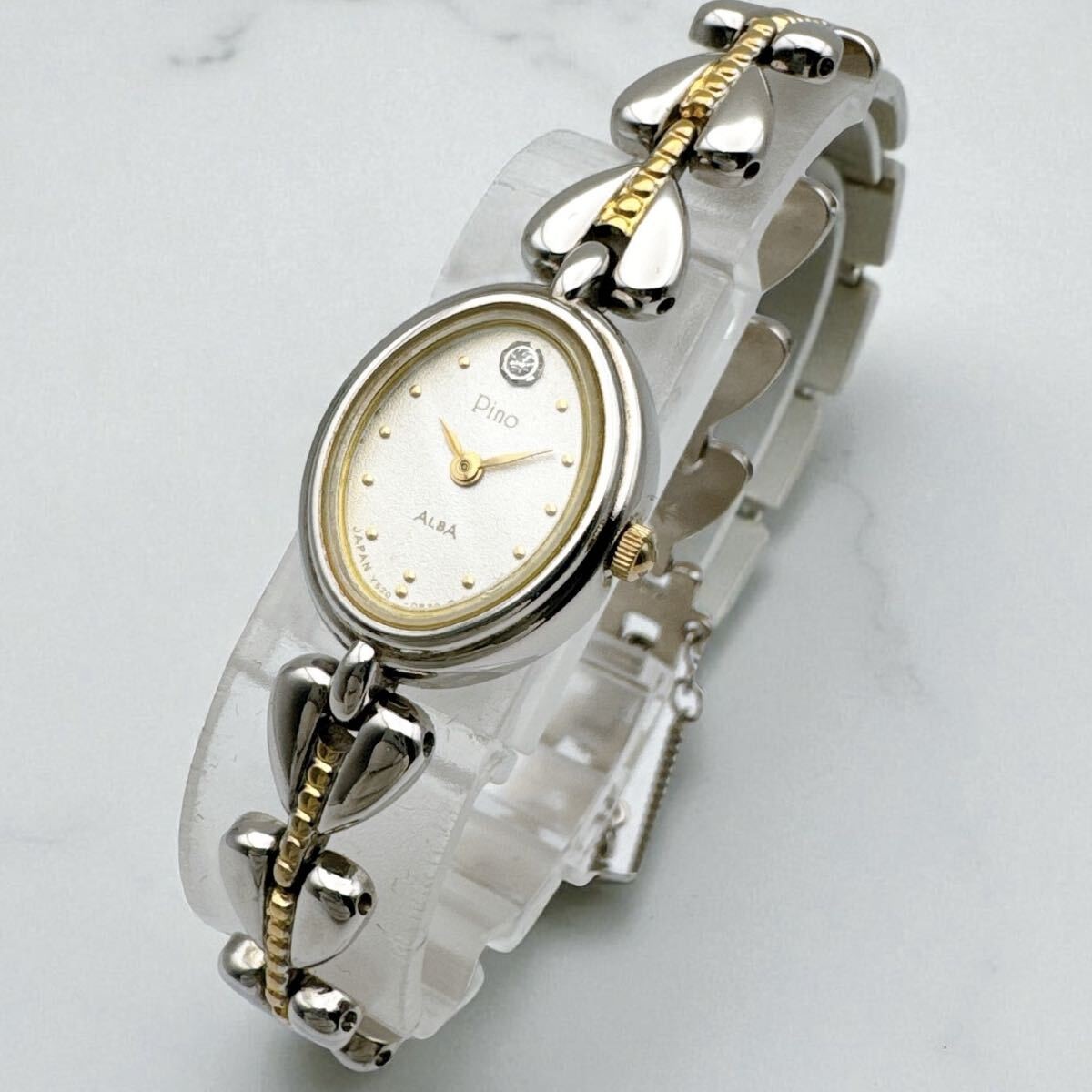 Seiko 16mm Alba Used Watch Oval Vintage Quartz Bracelet Diamond - vintagewatches.pk