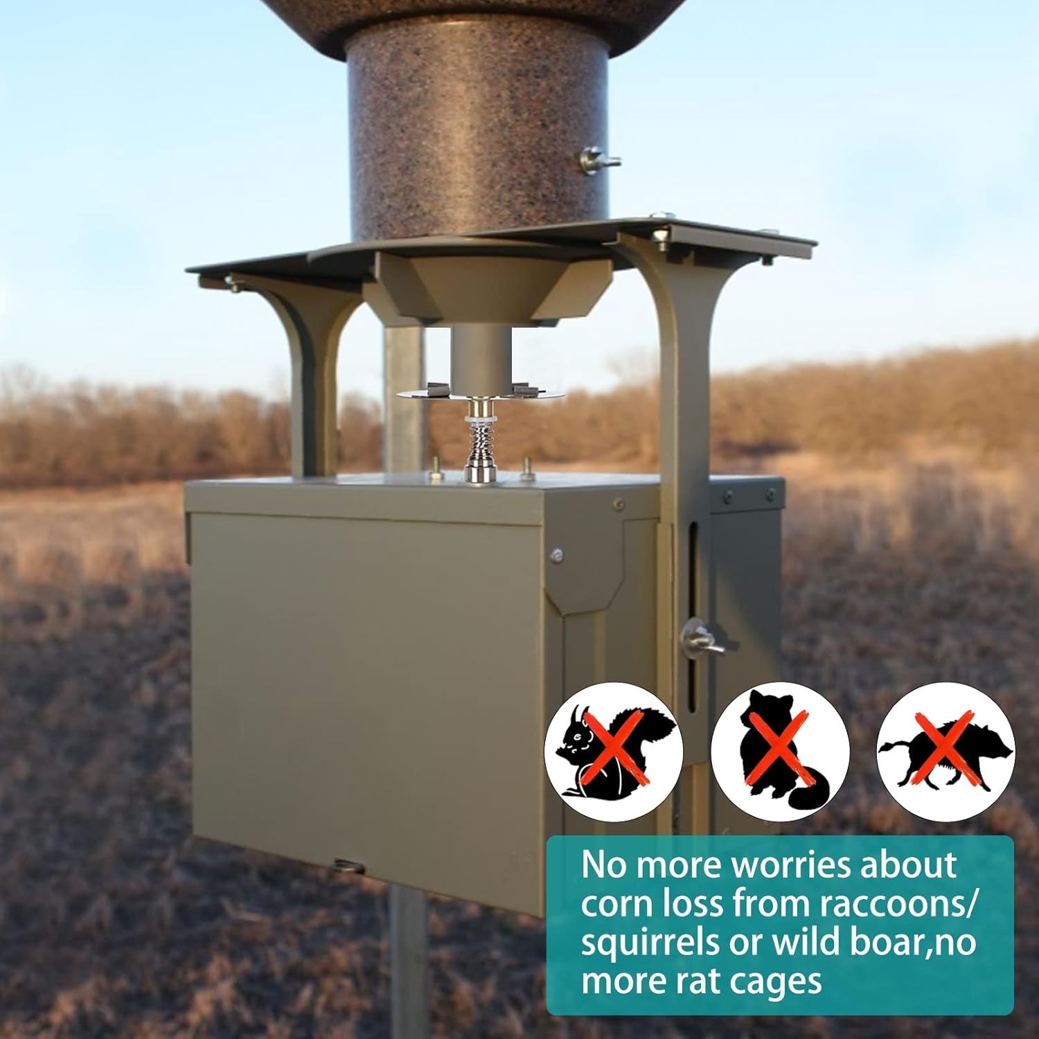 Eliminator Spinner Plate Fits for Any Deer and Game Feeders with 1/4