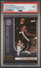 2024 PANINI NBA HOOPS FREQUENT FLYERS HOLO #10 VICTOR WEMBANYAMA ROOKIE RC PSA 9