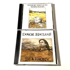 Dougie MacLean 2 CD Lot: Whitewash (1990), Indigenous (1991) Folk