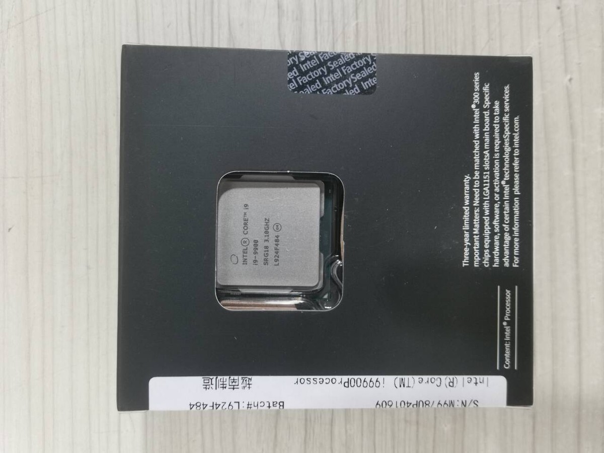 NEW*Intel Core i9-9900 8-Core 16MB SRG18 65W 3.10GHz LGA1151 CPU