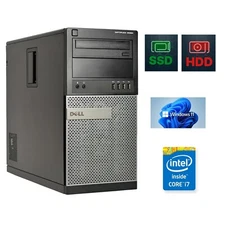 Dell OptiPlex 9020 MT Desktop Core i7 32GB Ram 240 SSD + 2TB HDD Win 11 Computer