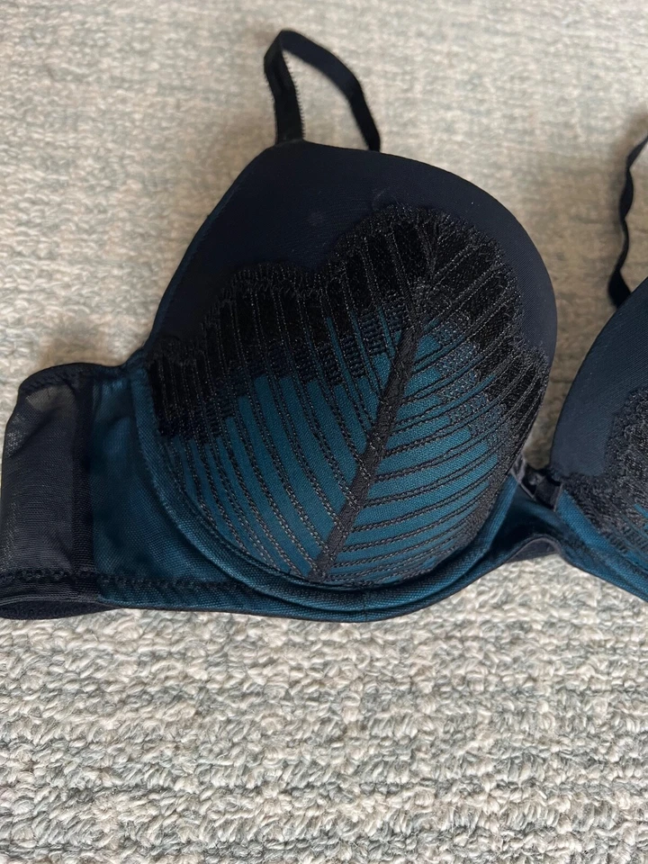Nuevo sujetador con aros Gossard negro/Teel Rhapsody talla: 38B 15801 Foto 4 de 4